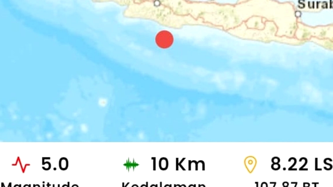 Gempa 4,6 di Pangandaran pukul 04.00 WIB, belum kerusakan