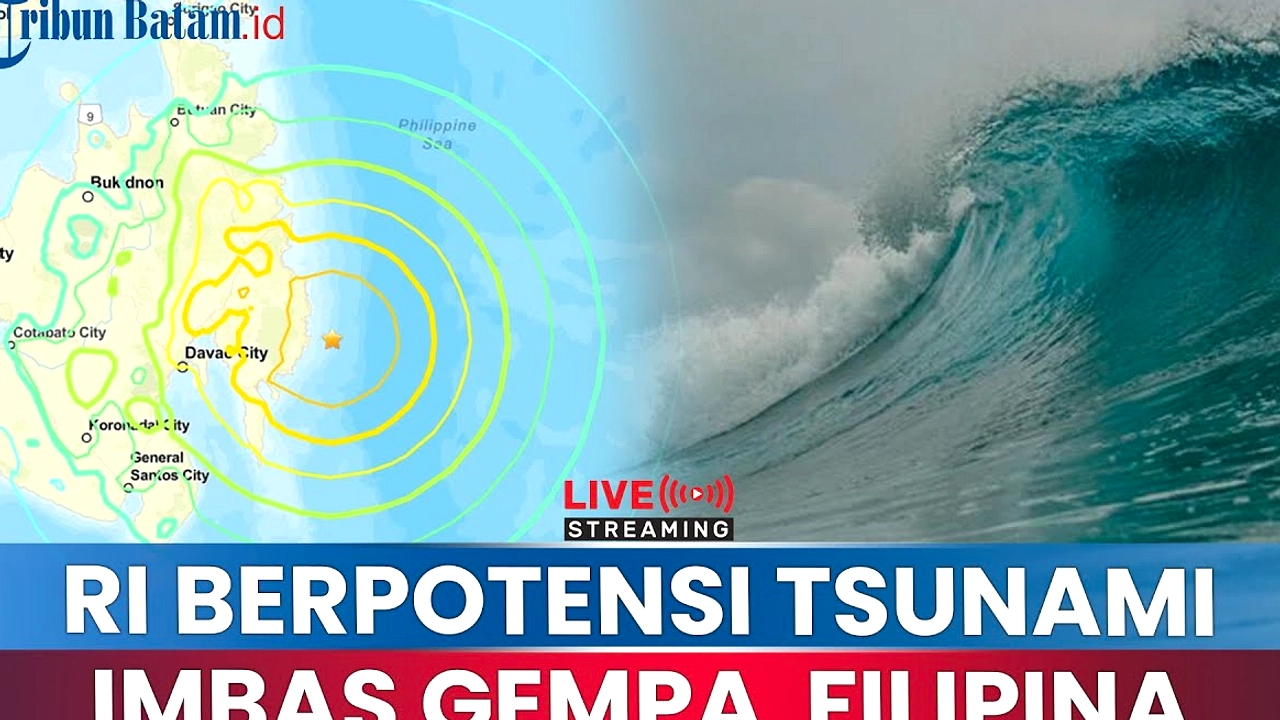 Gempa 7,7 Filipina Guncang Indonesia, Peringatan Tsunami
