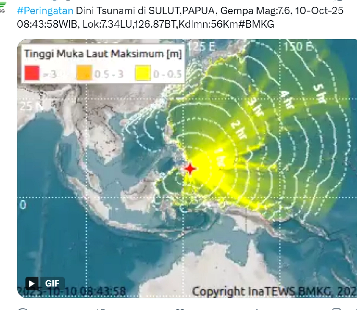 Gempa 7,7 Mindanao: Indonesia Siaga Tsunami, Waspada