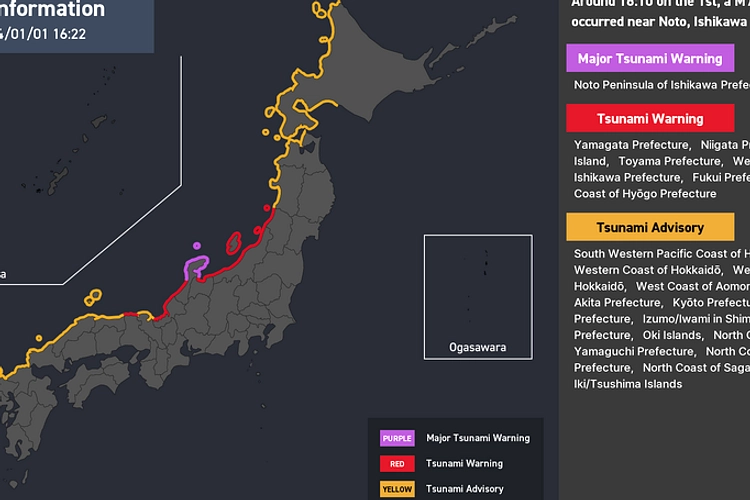 Gempa 7,7 Utara Jepang, Turis Siap Evakuasi 27 April