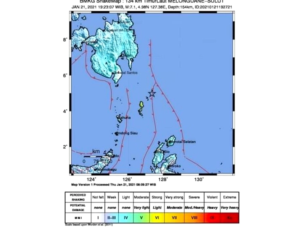 Gempa M 7,6 di Sulawesi Utara: Potensi Tsunami Tinggi
