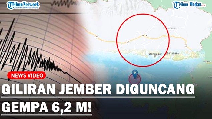 Gempa M4,8 di Jember, Dirasakan hingga Bali, Tidak Tsunami