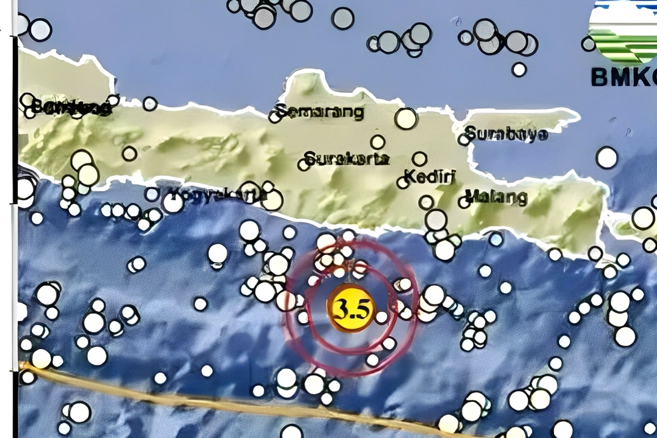 Gempa Magnitudo 5,1 di Tenggara Jember, 26 Mei 2026