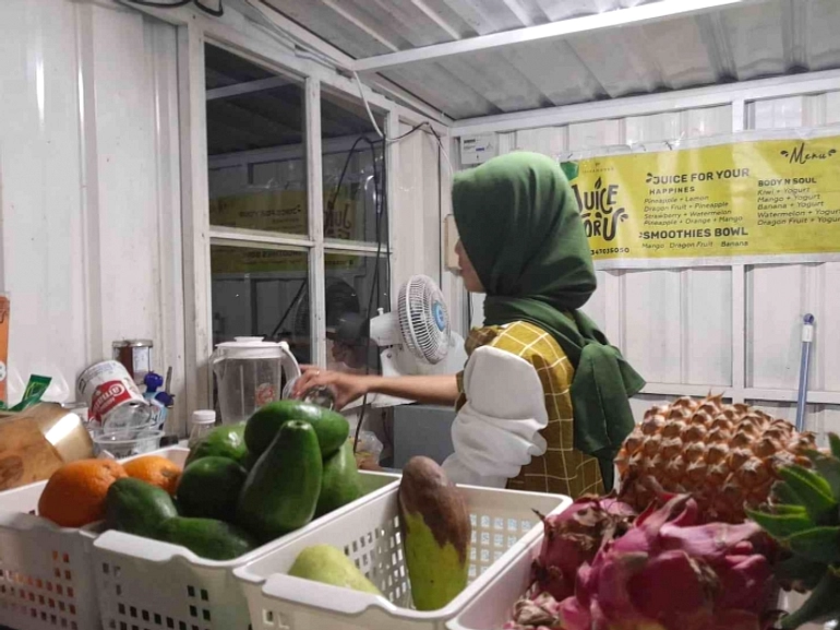 Gerai Jus Pedal di Kudus Buka Hanya Car Free Day Sabtu
