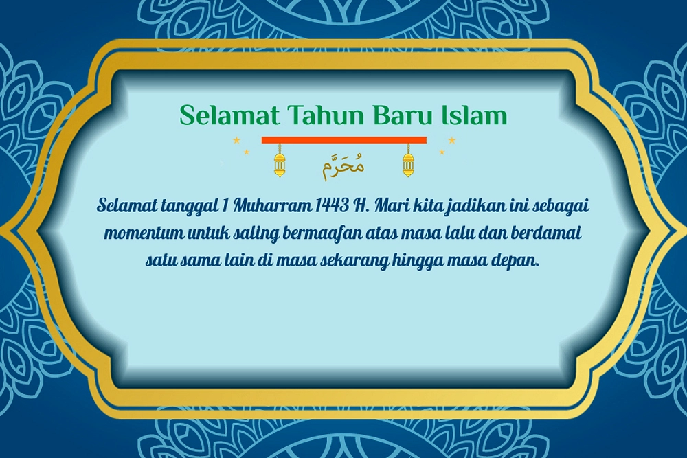Gratis Kartu Ucapan Tahun Baru Islam 1448 H Online