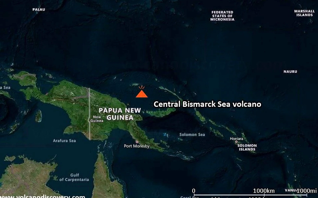 Gunung Api Bawah Laut di Papua Nugini Berpotensi Lahirkan Pulau Baru