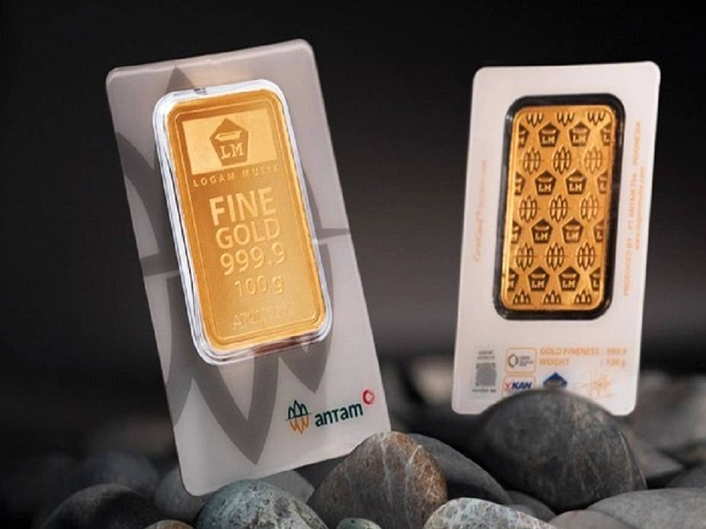 Harga Emas 24 Karat Antam Naik Rp 2,837 Juta per Gram