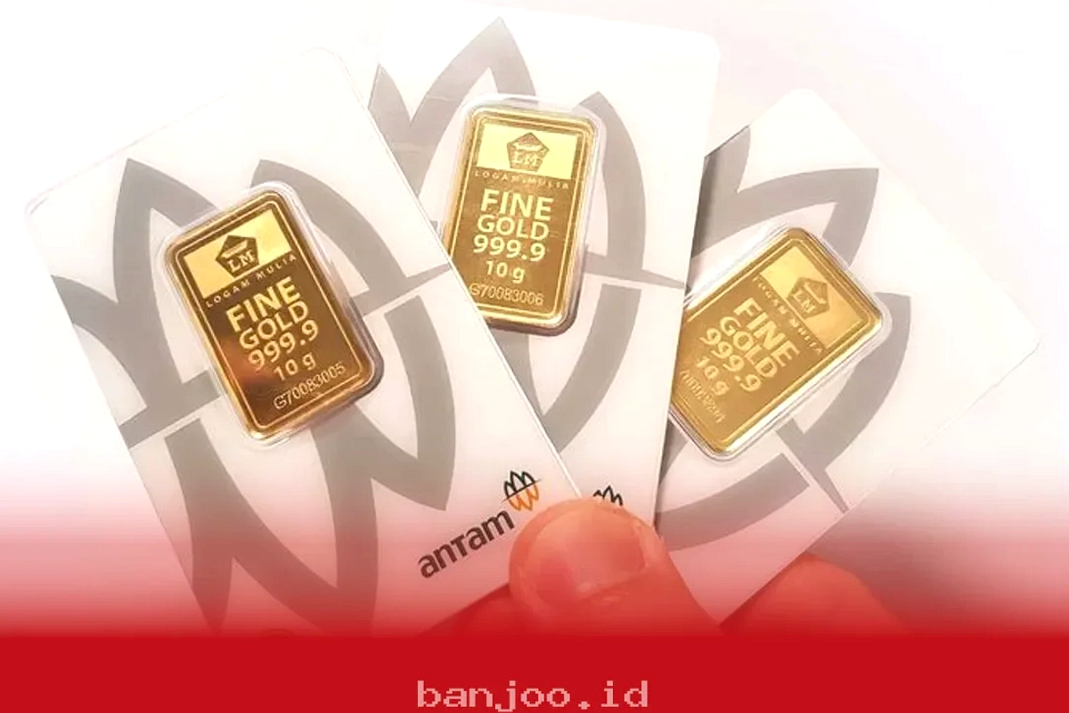 Harga Emas Antam Anjlok Rp15.000 Per Gram dalam Sepekan