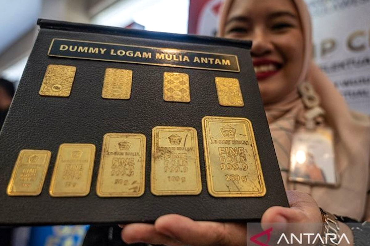 Harga Emas Antam Naik Rp23.000 Jadi Rp2.613.000 per Gram
