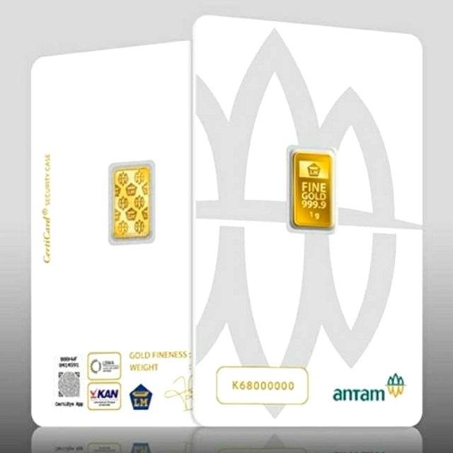 Harga Emas Antam Stagnan di Rp 2,67 Juta per Gram