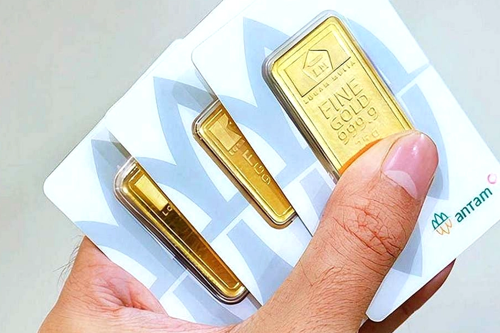 Harga Emas Antam Turun, Rp 5.000 per Gram