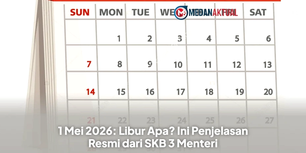 Hari Buruh 1 Mei 2026 Jadi Libur Nasional & Long Weekend