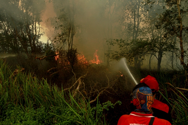 Helikopter Water Bombing Tutup Karhutla 9,5 Hektare Sumsel