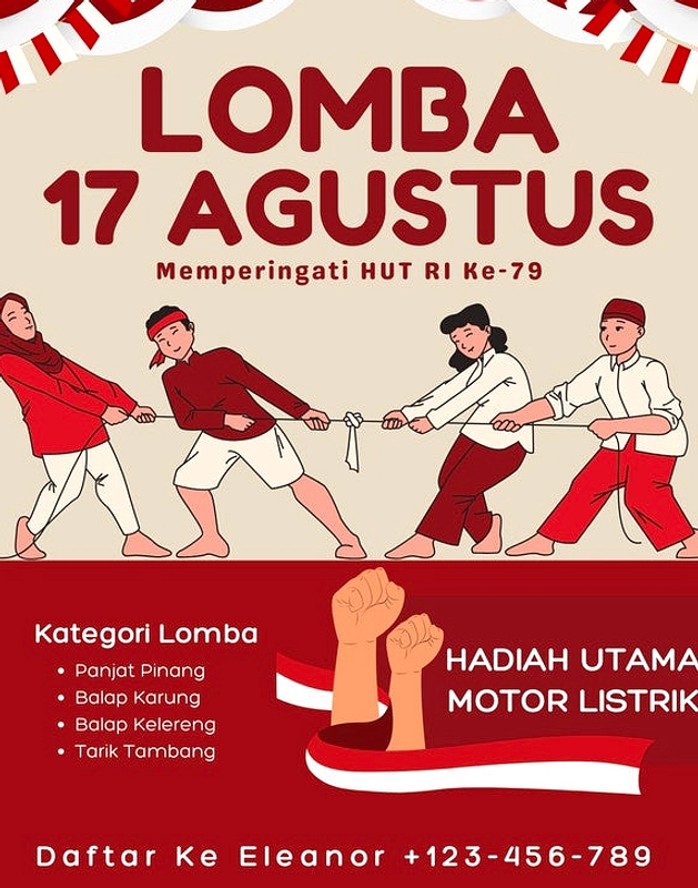 HUT ke-81 RI: 2 Contoh Teks MC Lomba 17 Agustus