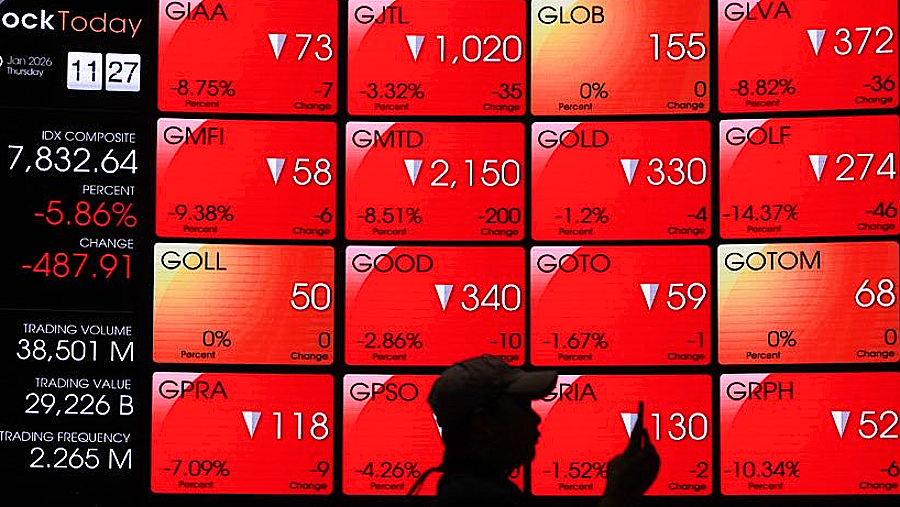 IHSG Kembali Terpuruk ke Level 5.000