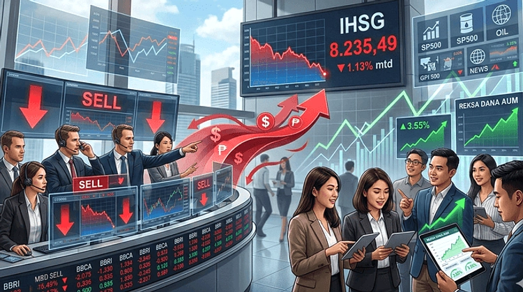IHSG Naik 2,68% ke 6.043,55, LQ45 Meningkat 3,21%