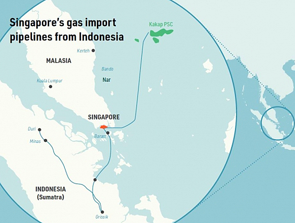 Indonesia Mulai Kurangi Ekspor Gas ke Singapura