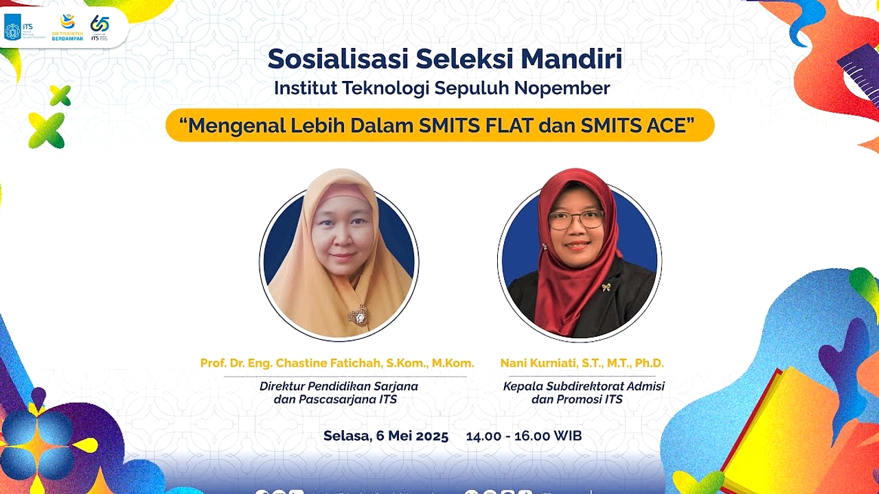 ITS Buka Gelombang Kedua Seleksi SMITS ACE 2026 09‑24 Juni