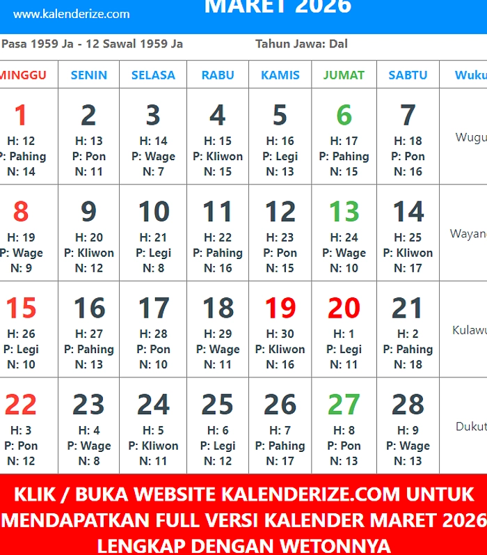 Jadwal Libur Lebaran dan April 2026: 5 Hari Libur Resmi