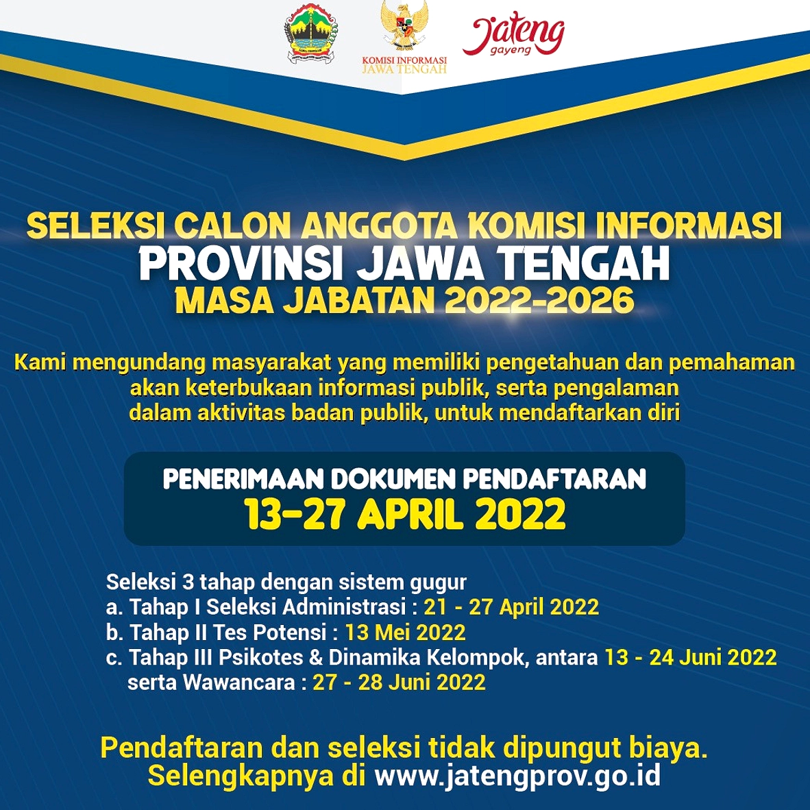 Jadwal Seleksi Informasi Sumatera Utara 2026‑2030 Diubah