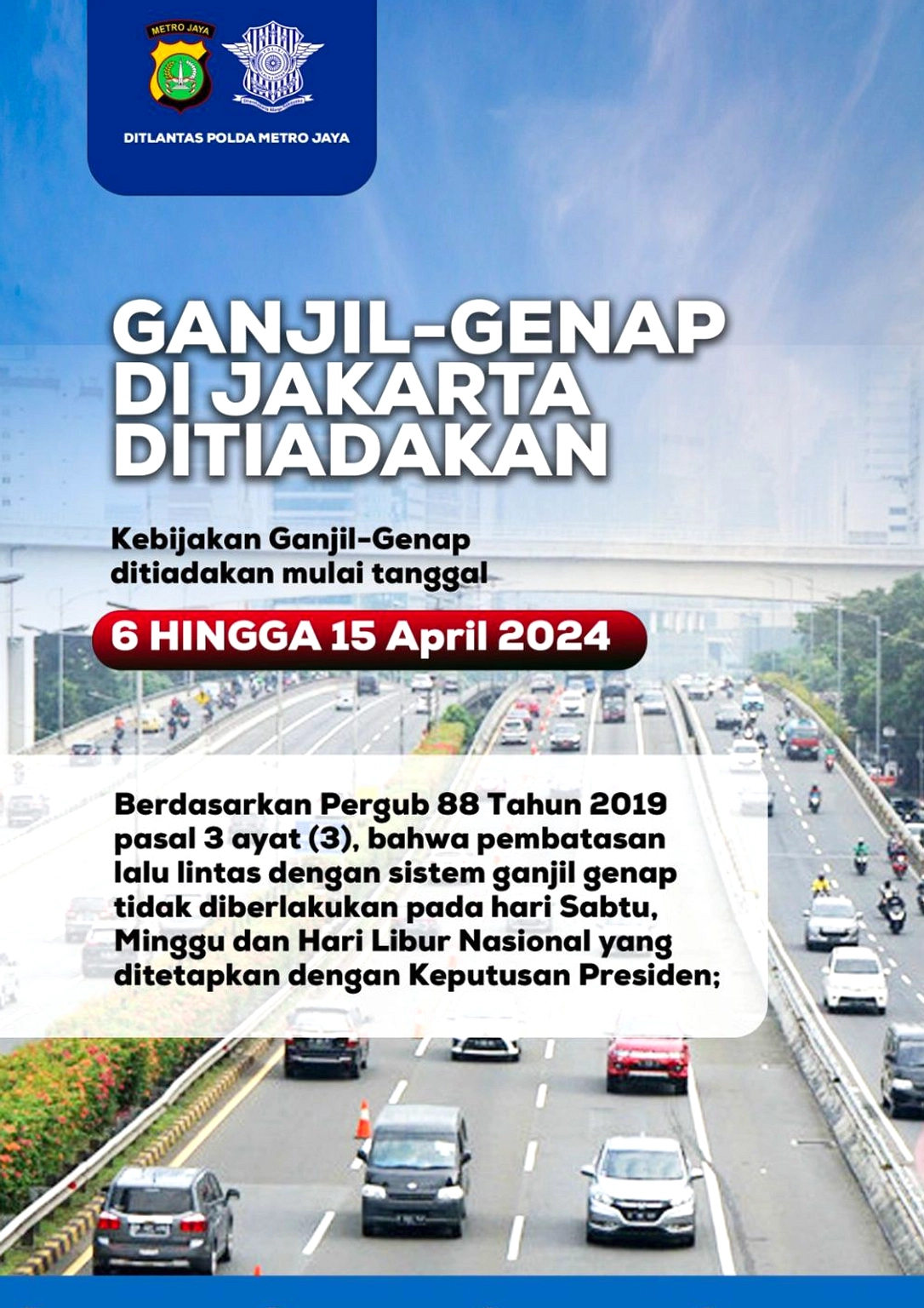 Jakarta Bebas Ganjil Genap 27‑28 Mei 2026: Tanpa Batas