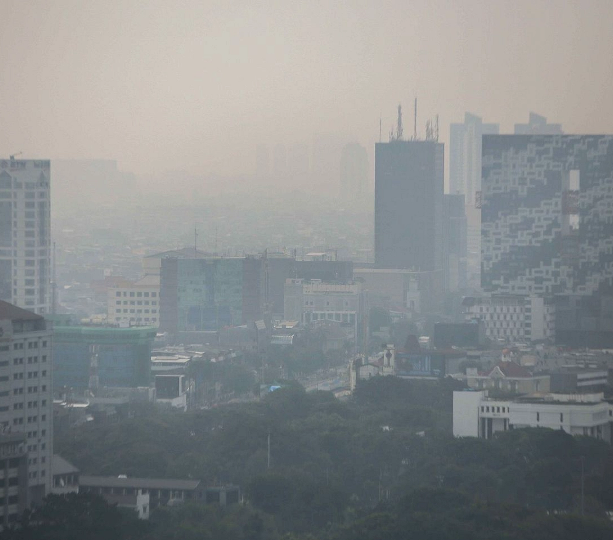 Jakarta Berada Kualitas Udara Tidak Sehat, AQI 162, PM2.5 71