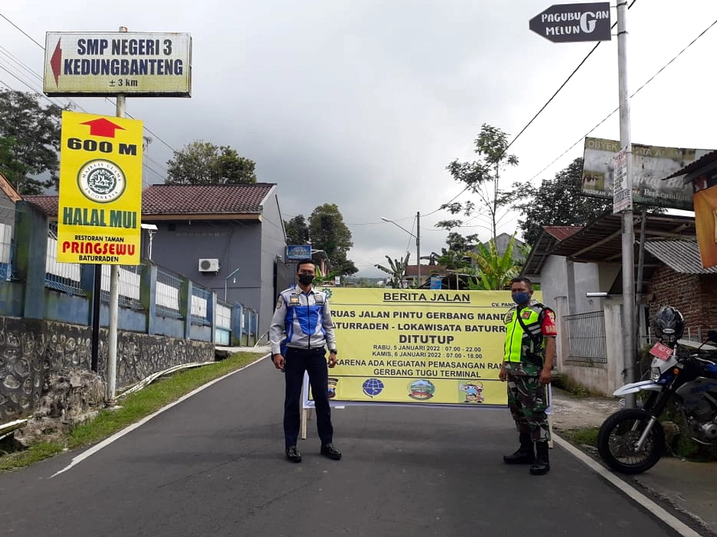 Jalan Baturraden Barat Amblas 5‑6 Meter, Tutup Total