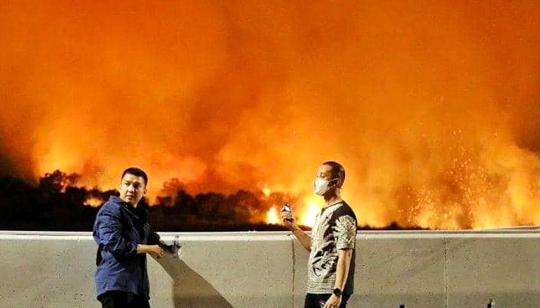 Karhutla 2 Ha Terbakar di Ogan Ilir, 18 Juni 2026 Hari