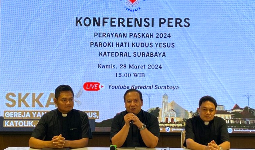 Katedral Surabaya Siap Sambut 3.400 Jemaat Paskah 2026