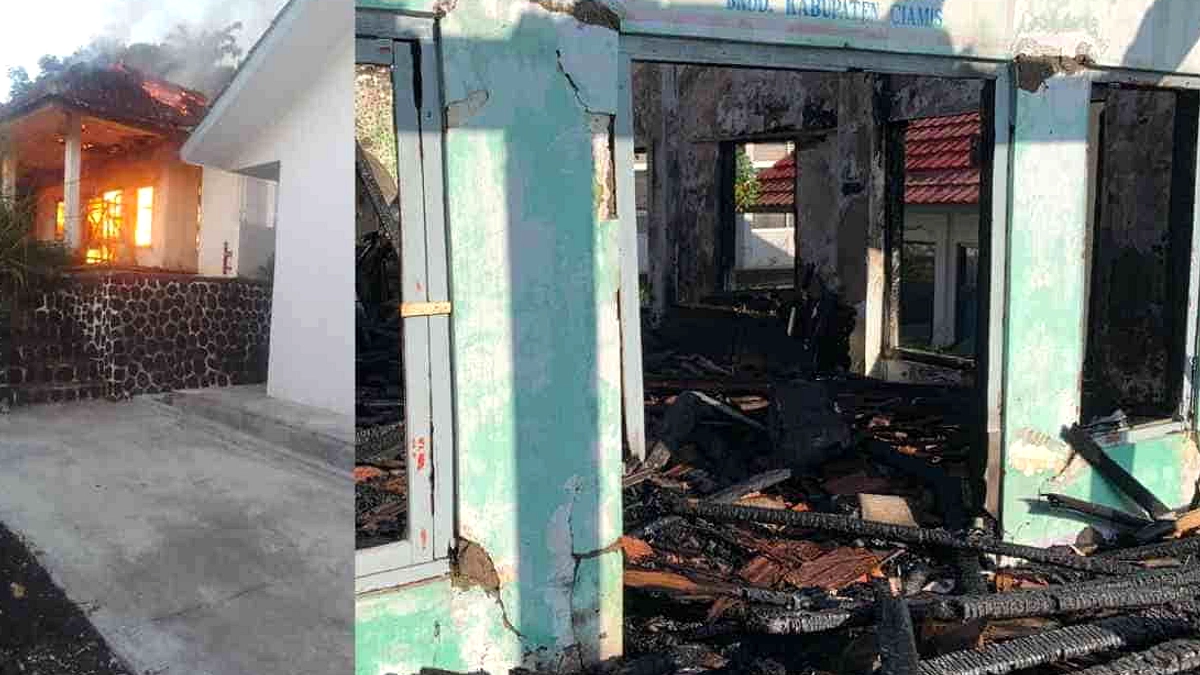 Kebakaran di Ciamis Hanguskan Bangunan Berisi Enam Usaha