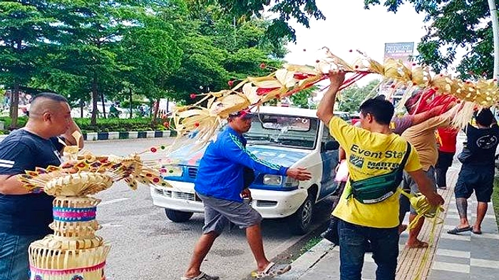 Kemacetan Meningkat di Kelurahan Kapal Mengwi Saat Galungan