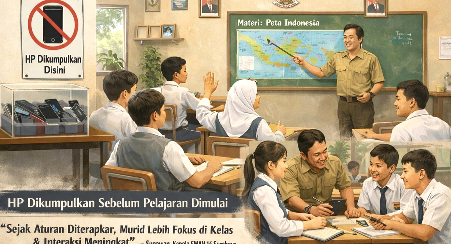 Kemendikdasmen Atur Pemakaian Gawai di Sekolah