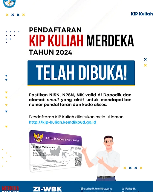 KIP Kuliah 2026: Daftar 18 Feb, Bantuan Rp12 Juta semester