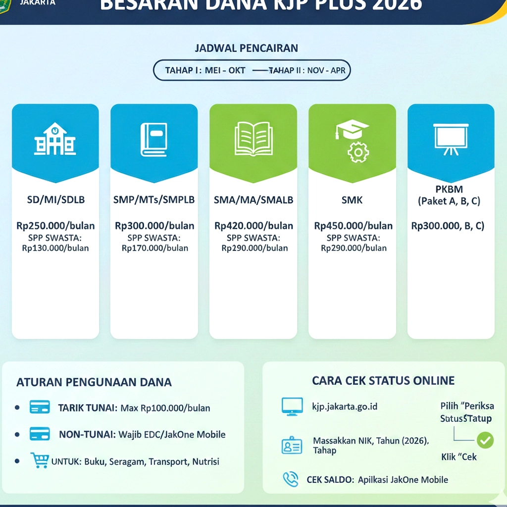 KJP Plus 2026: 707.477 Murid Jakarta Dapat Dana Edukasi