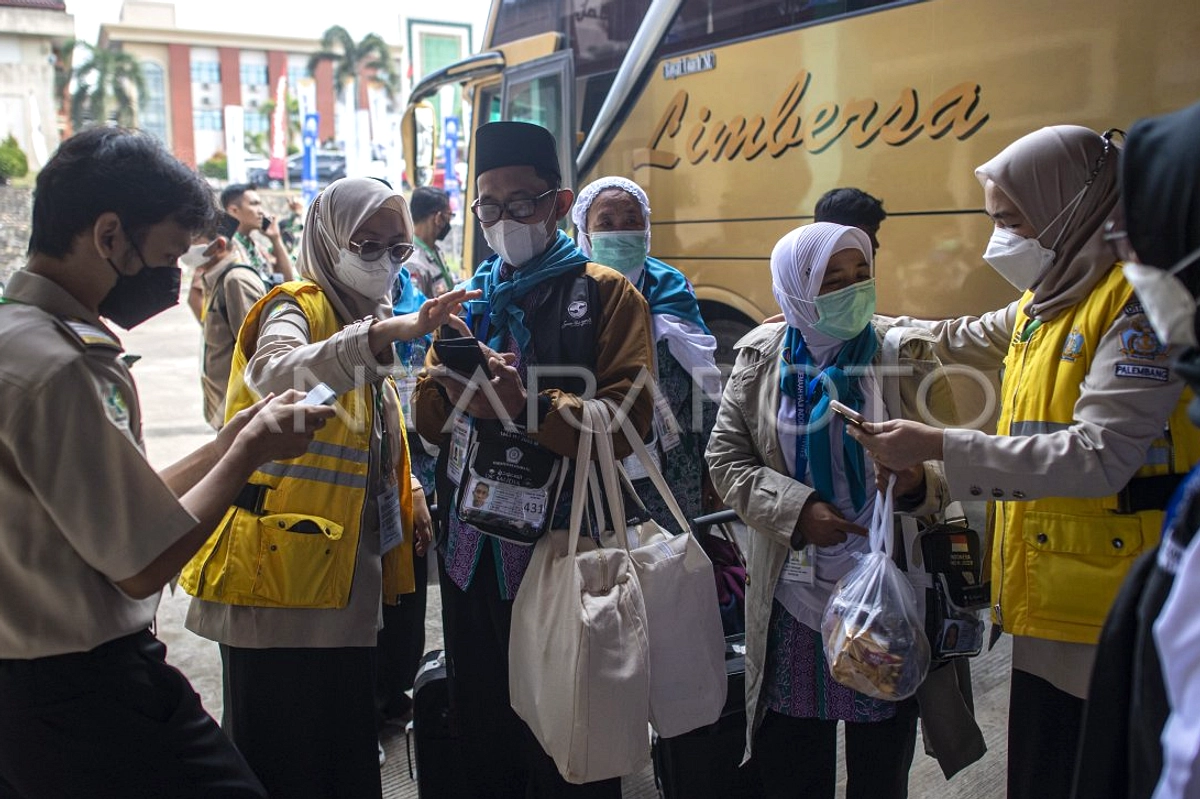 Kloter Haji Sumsel 1 Berangkat ke Madinah, 443 Jemaah Asrama