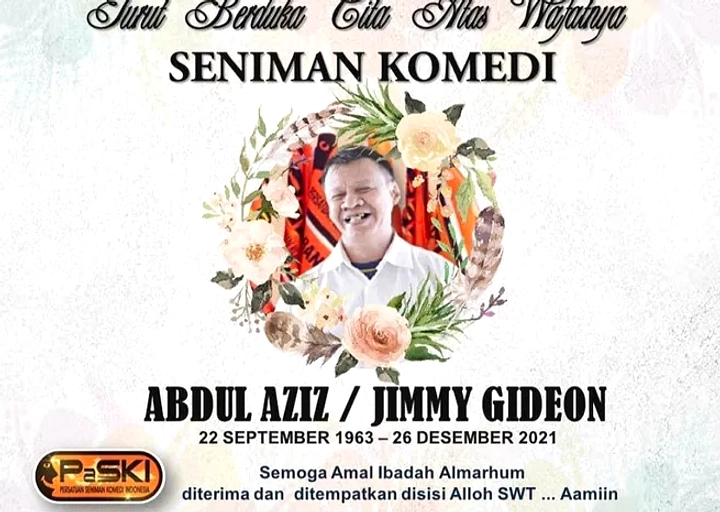 Komedian Temon Meninggal Dunia Pagi Ini