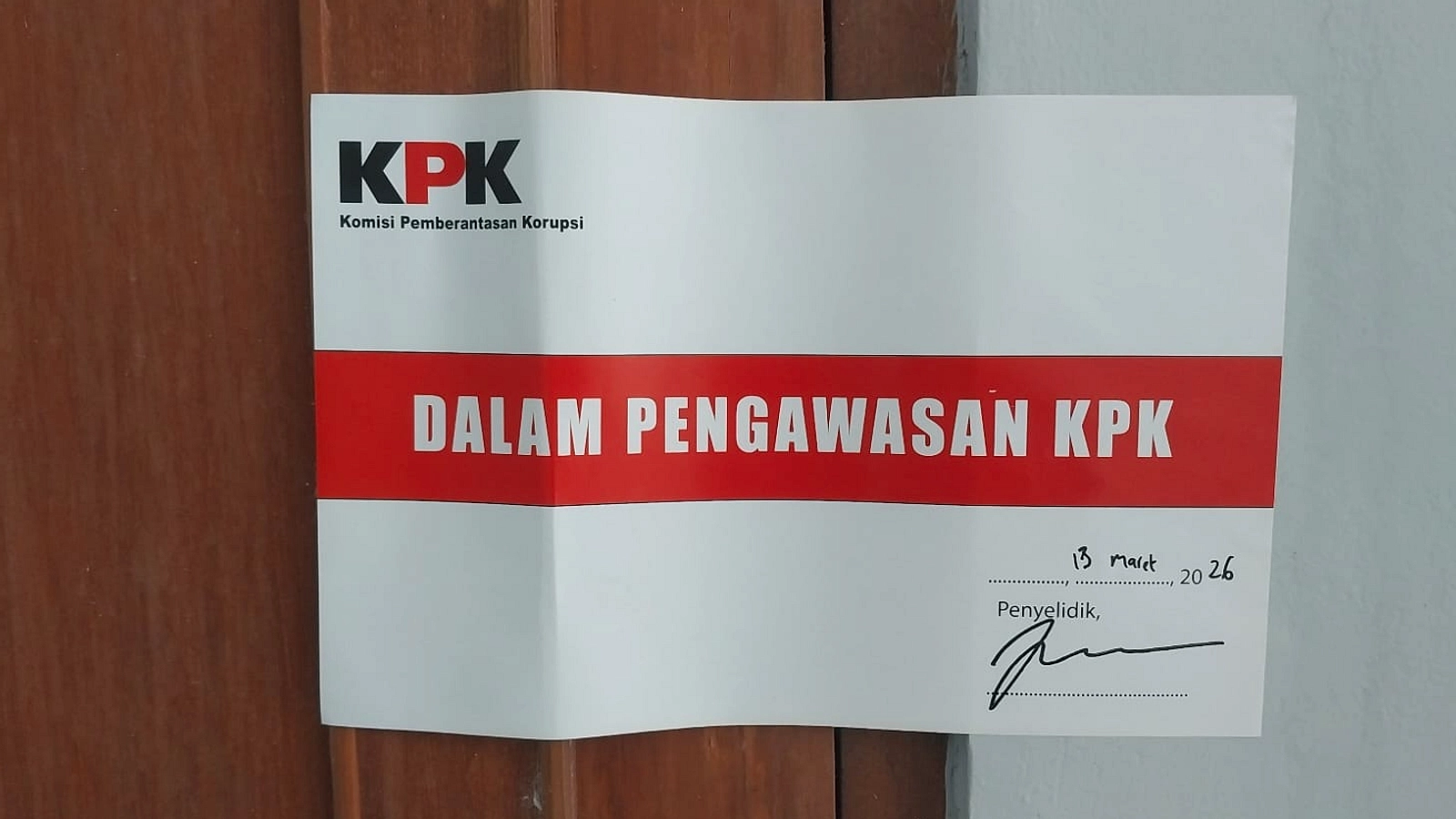 KPK Segel Ruang Pemkab Sukoharjo Usai OTT Bupati