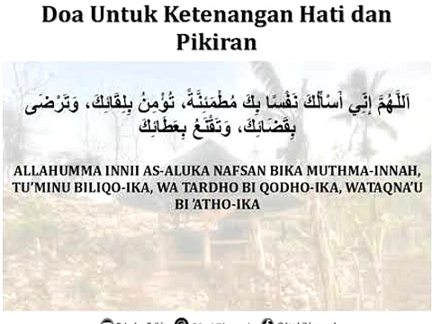 Kumpulan Doa Ketenangan Hati untuk Semua Usia Harian