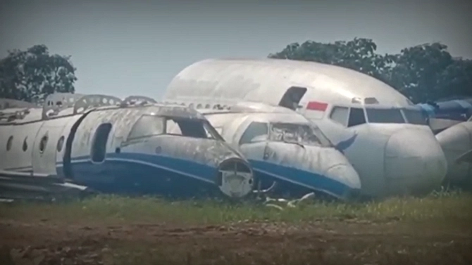 Lahan 4.000 m² Jadi Pusat Bangkai Pesawat, Dijual Miliaran Rupiah