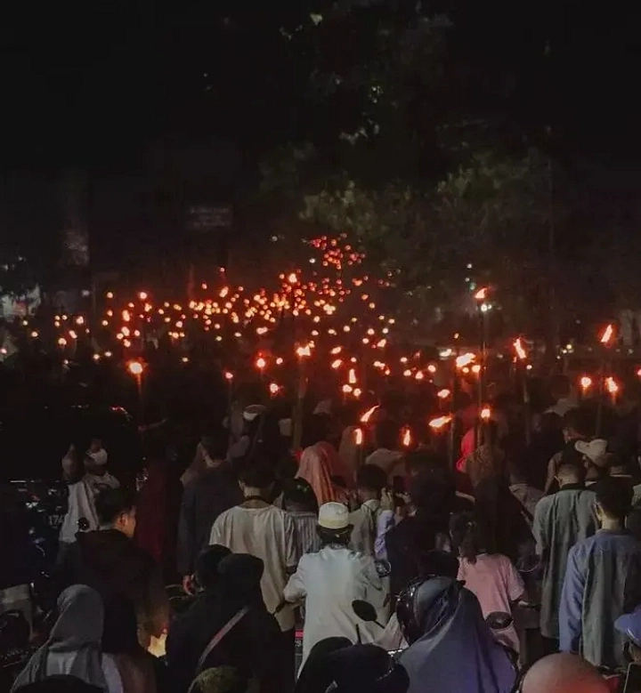 Lampung Rayakan 1 Muharram: Pawai Obor dan Lomba Islami