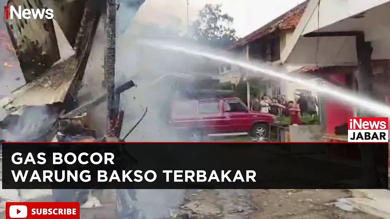 Ledakan Tabung Gas Hanguskan Warung Bakso, Tiga Luka Bakar