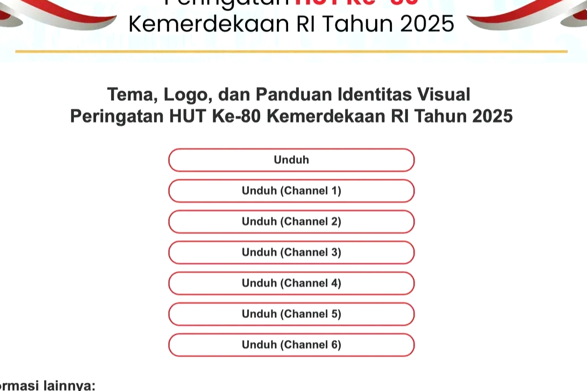 Logo HUT ke-81 RI Rilis, Ini Tautan Unduhnya