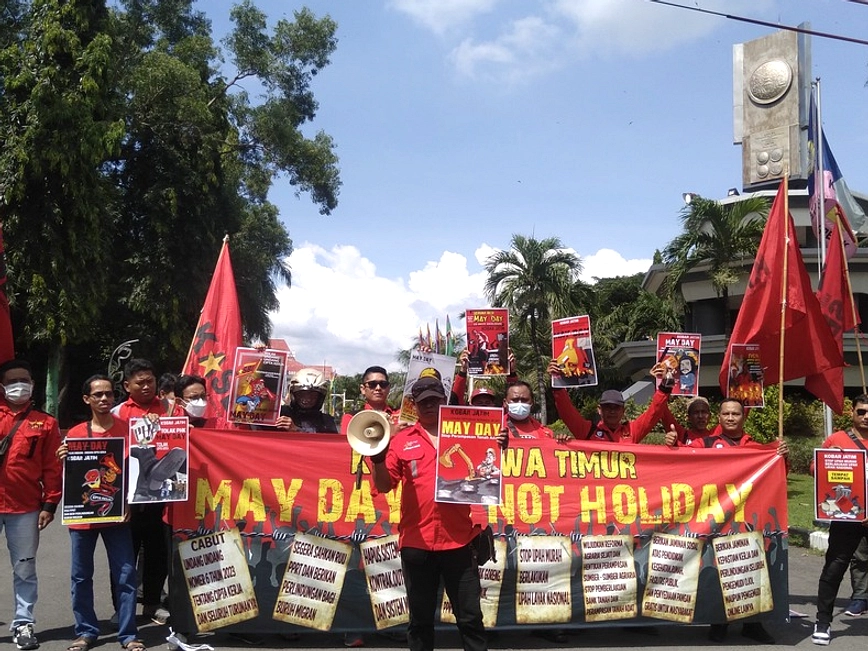 May Day 2026 Gresik Tertib, Buruh Bersatu, Pembangunan Kerja