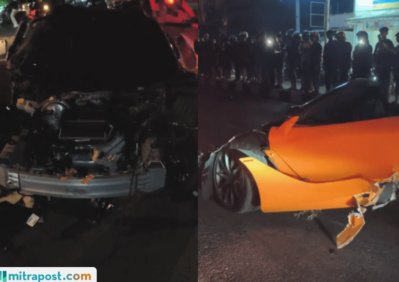 McLaren Andra ST Terbelah, Kecelakaan Tunggal di Sukoharjo