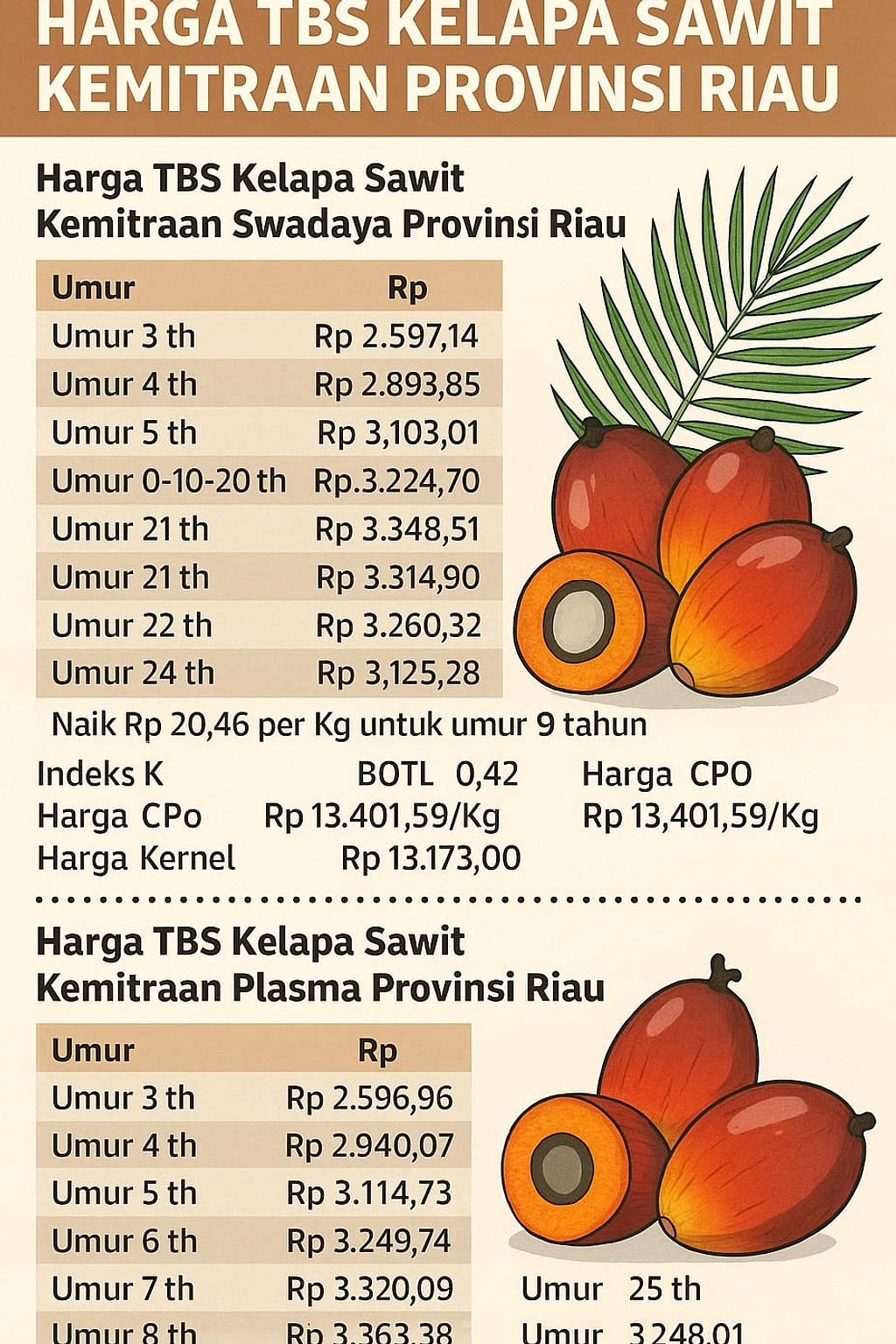 Menteri Pertanian Tegaskan Penegakan Harga TBS Kelapa Sawit