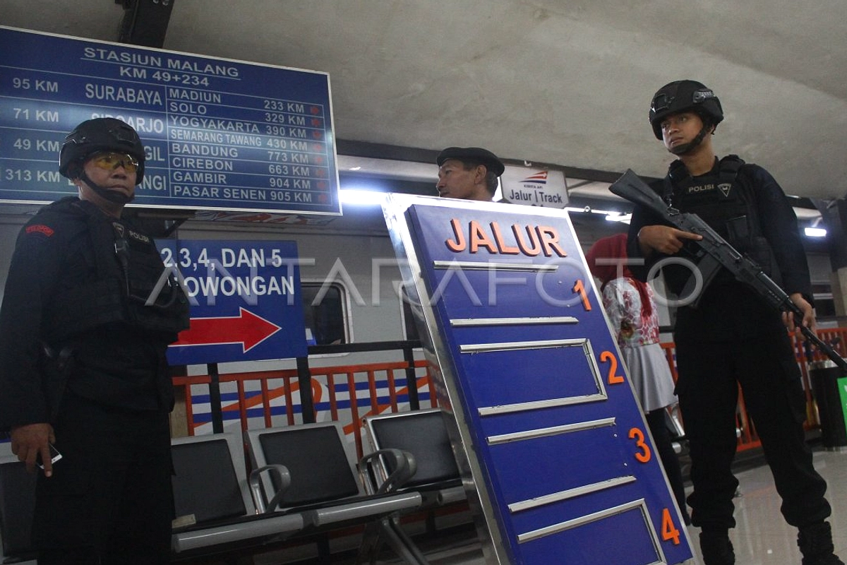 Mudik di Stasiun Bangil makin sepi, Polres Pasuruan Waspada
