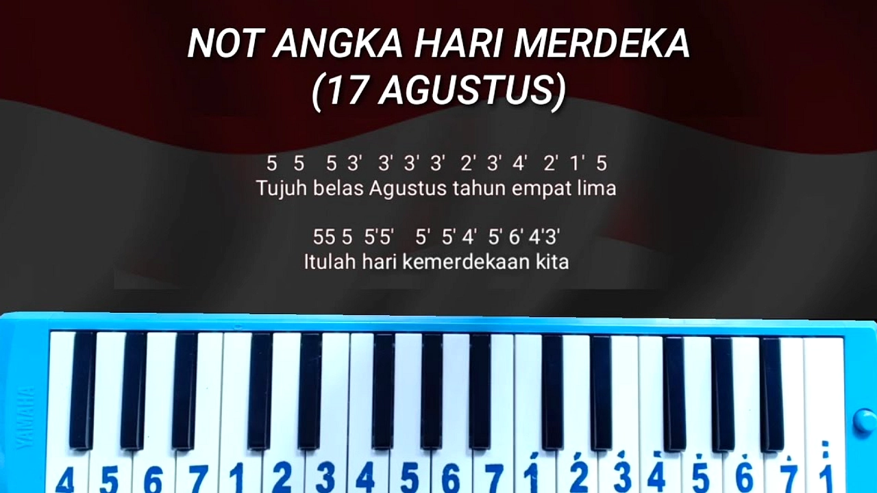 Not Pianika Lagu 17 Agustus Lengkap Lirik dan Chord
