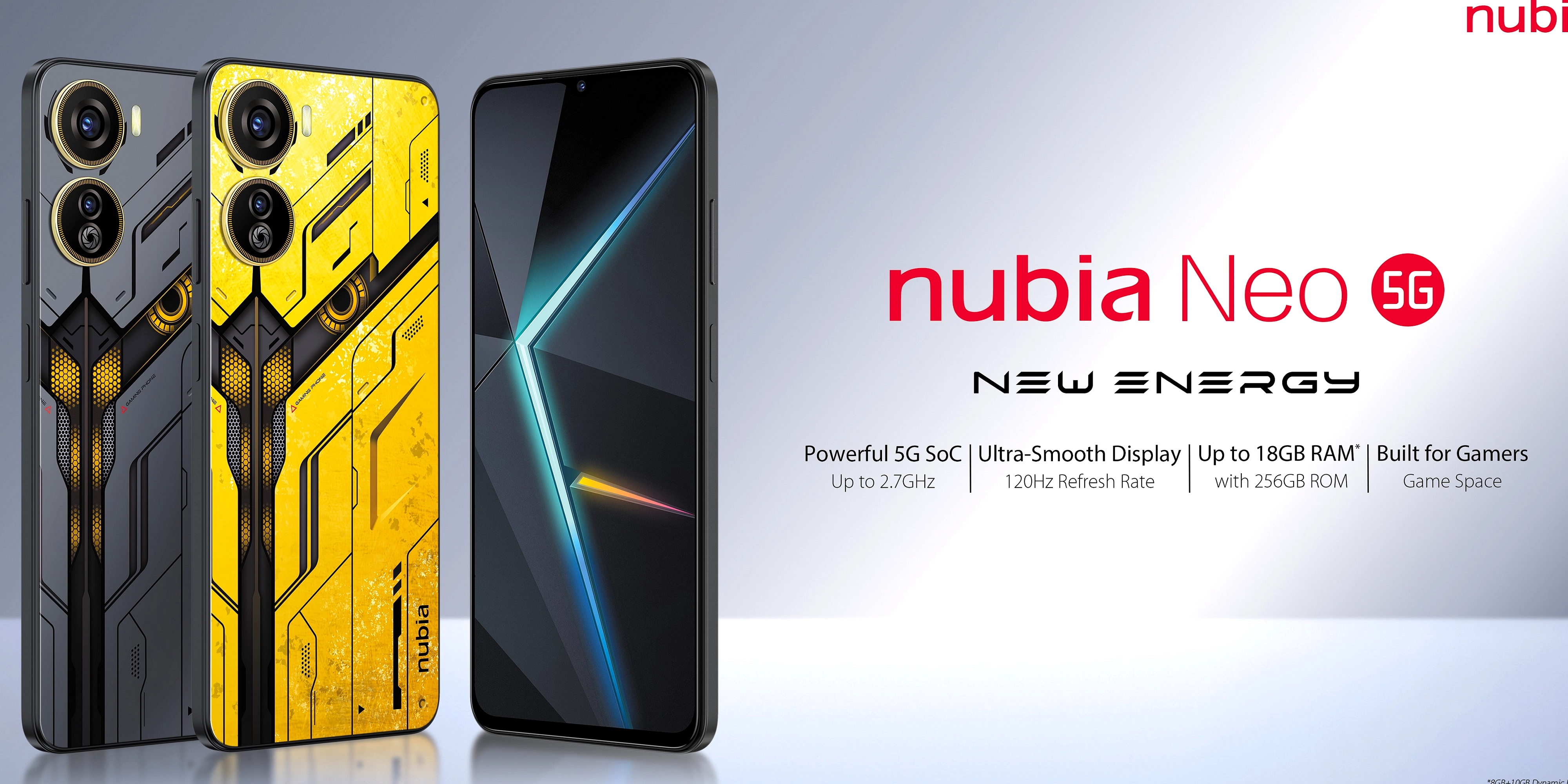 Nubia Rilis Neo 5 5G dan Neo 5 GT, Smartphone Gaming Terjangkau