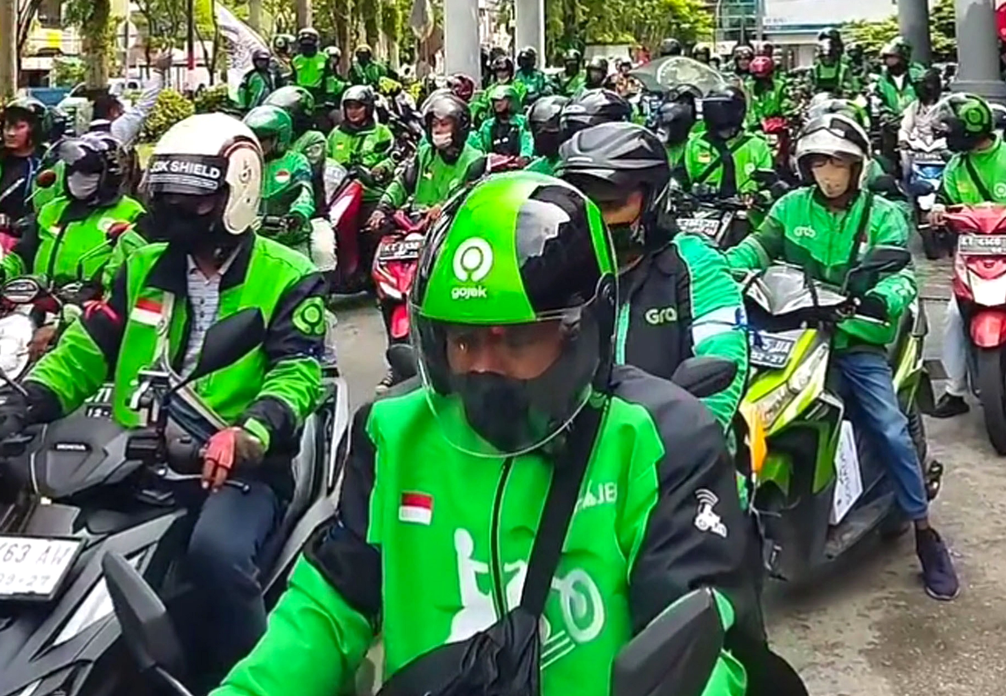 Ojol Medan Demo, Potongan 8% Tak Penuhi Janji