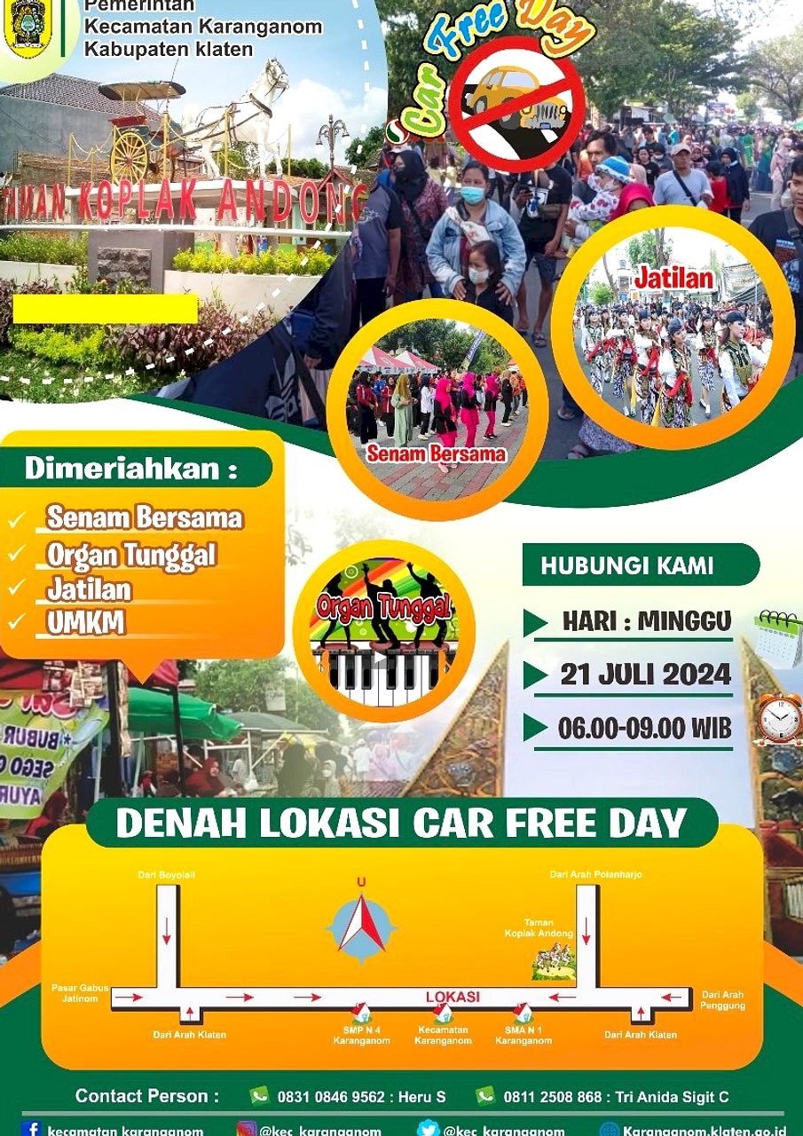 Palembang Atasi Sampah & Parkir Liar di Car Free Day